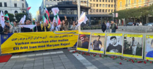 Demonstration, Stockholm, den 17 september: Svensk- och exiliranier, sympatisörer till den iranska motståndsrörelsen, stöder det folkliga upproret och iranska folkets frihetskamp för en demokratisk, sekulär republik i Iran.